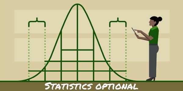 Statistics Optional as text given in a graphical image, where a lady explains the graph.