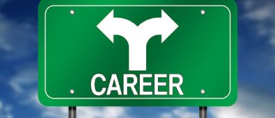 A Sign Board Representing The Directions Of Career Option.