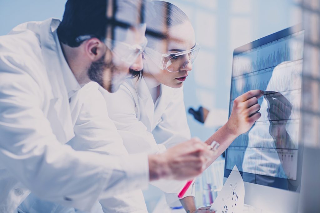 Biotech Students In Laboratory