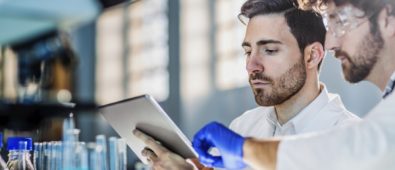 A Biotech Student Studying Some Concept For His Medical Research.